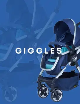 ( NEGO) jual New (Giggles Tulip Convertible Stroller Navy Denim)