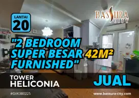 JUAL 2 Bedroom Super Besar Tower H Size 42m Apartemen Bassura City