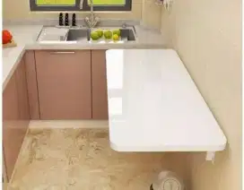 Meja lipat dinding ukuran 120cm x 40cm
