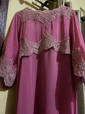 Gamis Payet Pink