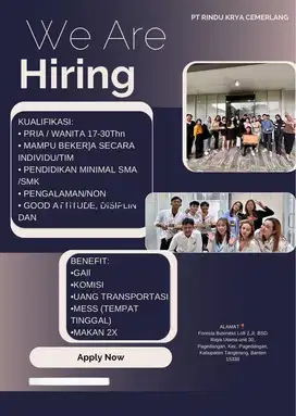 DIBUTUHKAN CEPAT UNTUK STAF DIGITAL MARKETING