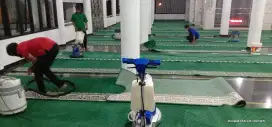 Jasa cuci karpet masjid, karpet sajadah karpet permadani karpet kantor