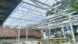Menerima pemasangan kanopi teras dan atap rumah dari baja ringan atap