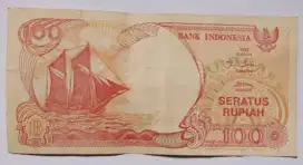 UANG KERTAS LAWAS 100 RUPIAH EMISI TAHUN 1992