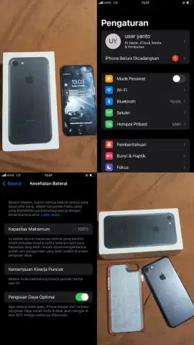 Juql Iphone 7 128Gb eks garansi ibox Normal jaya