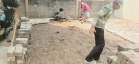 Paving aspal beton cut and fill