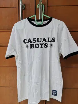 Kaos casuals boy putih