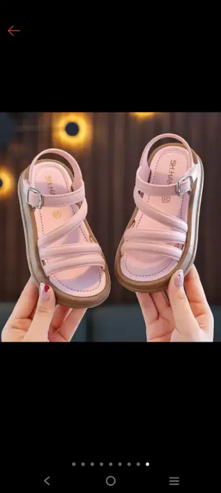 Sepatu sendal anak perempuan size 33