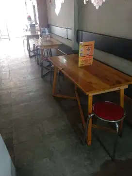 meja cafe / baso 1 set