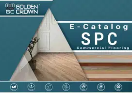 SPC Lantai Motif Kayu 5mm (Include IXPE) GOLDEN CROWN Click System