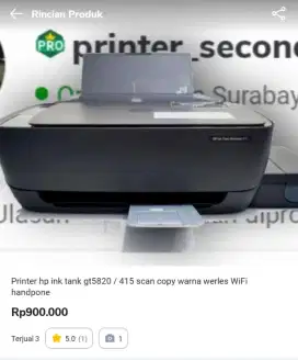 Printer Hp Ink Tank 415 / Gt5820 Print Scan Copy Werls