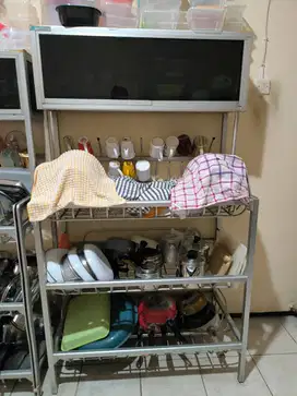 Rak Piring Aluminium Bekas