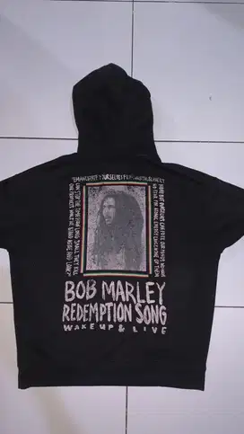 Jual Hoodie Pull & Bear Bob Marley Black