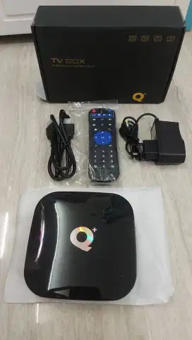 Stb tv box Q+ cortex h616, INCLUDE iptv lengkap original
