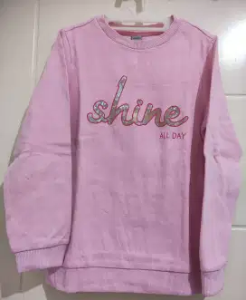 Sweater anak perempuan shine pink