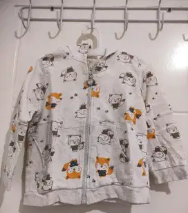 Jaket anak perempuan motif kucing