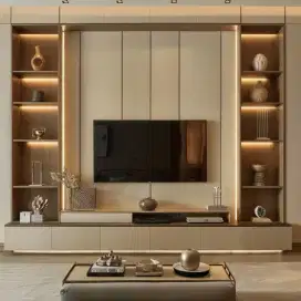 BACKDROP TV MINIMALIS/ KABINET TV TERBARU