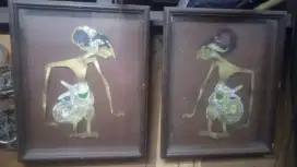 1 Set Wayang Kulit Original Sudah Di Bingakai