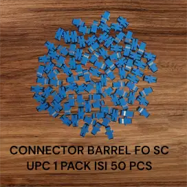 CONNECTOR BARREL FO SC UPC 1 PACK ISI 50 PCS