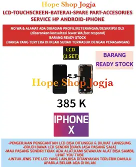 Service Iphone-Baterai/Touchscreen-LCD Iphone X
