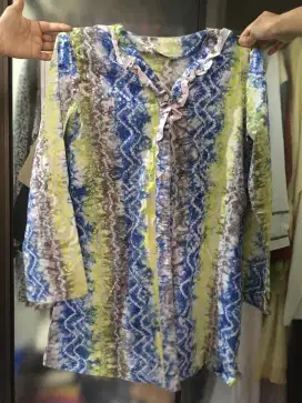 Baju hem batik lengan panjang