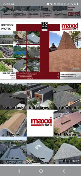 Genteng aspal maxxi
