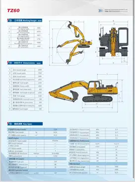 Termurah di Dunia! DP 10juta bawa pulang Eskavator Ezcavator TZCO TZ60