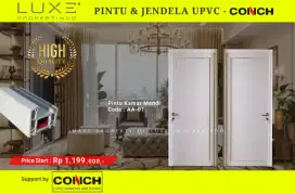 Pintu Kamar Mandi UPVC Conch High Quality ( Free Survey & Pemasangan )