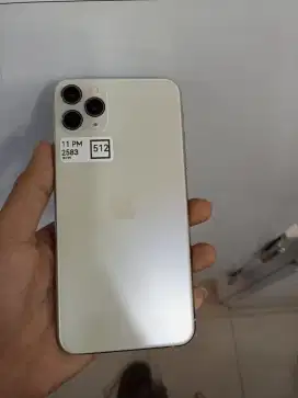 iPhone 11 Promax 512gb Silver jaringan terdaftar