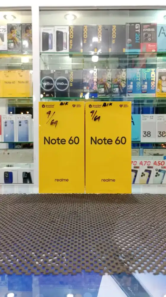 BARU...REALME NOTE 60 RAM 4+4/64 SEGEL/GARANSI RESMI.