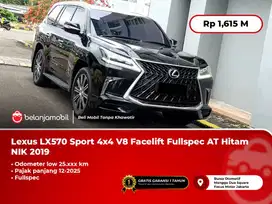 Lexus LX570 LX 570 Sport 4x4 V8 Facelift Fullspec AT Hitam 2019/2020