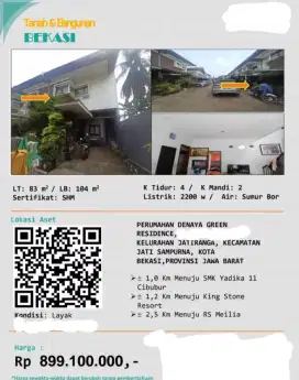 Dijual Rumah Denaya Green Residence