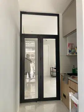 Pintu Aluminium, Jendela, Partisi Kaca, Temppered