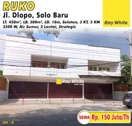 Disewakan 3 Unit Ruko di Jl. Dlopo Solo Baru