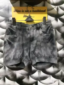 Hotpant jeans tie dye balon xingyang preloved tjap karoeng