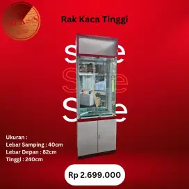 Rak Kaca Tinggi
