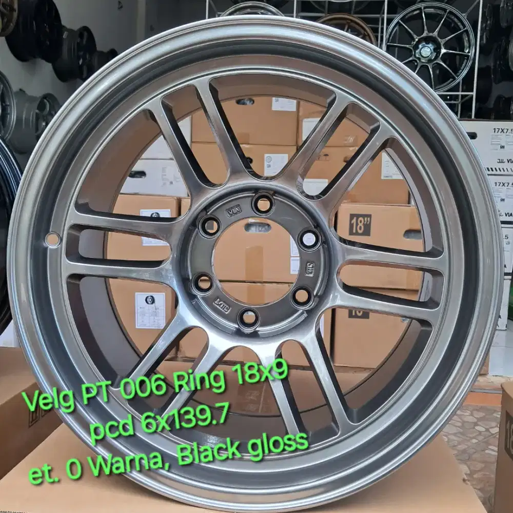 Velg RPT 006 Ring 18x9 pcd 6x139.7 
et. 0 hyper black