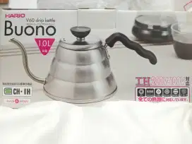 Baru - Hario V60 Kettle Buono Small VKB-100HSV + Gratis 2 Espresso Cup