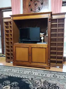 meja tv kayu jati