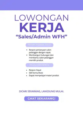 SALES/ADMIN WFH