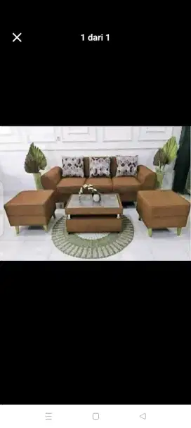 Sofa minimalis 3dudukan+2 puk