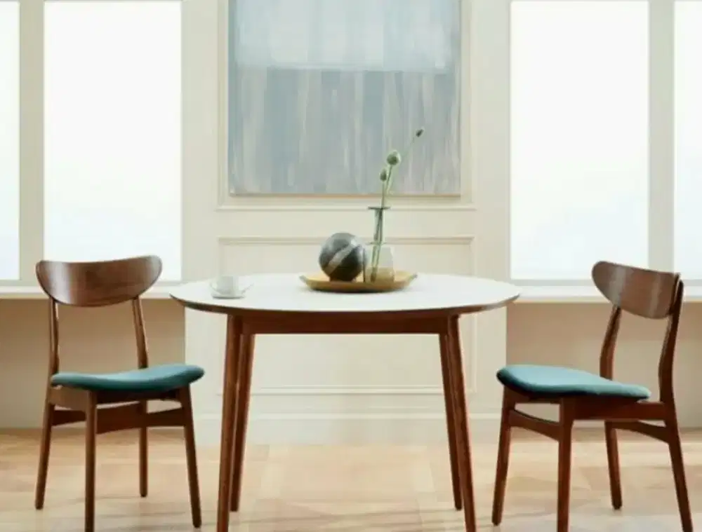 Set meja makan retro jati