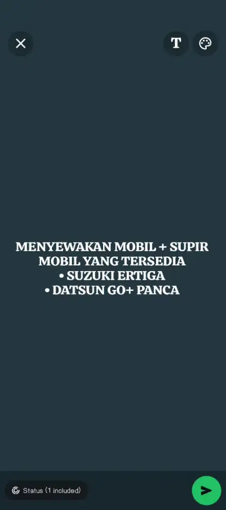 MENYEWAKAN MOBIL + SUPIR