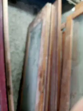 Dijual, pintu kaca kayu kamper