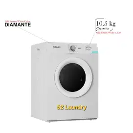 Dryer Mesin Pengering Diamante 10,5kg Konversi Gas. BARU BERGARANSI
