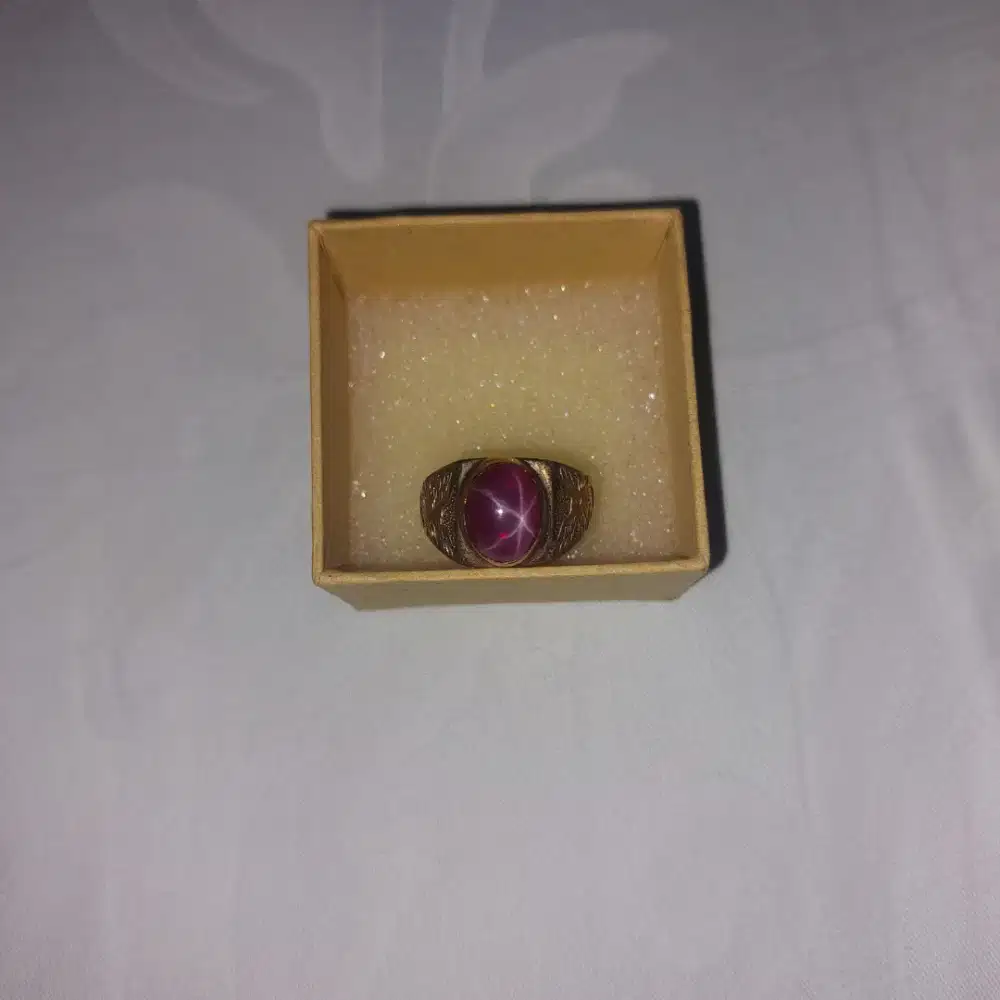 (Jual Cepat) Cincin Batu Ruby Bintang