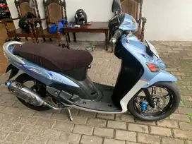 yamaha mio sporty 5TL 2007 mulus full modif tinggal pakai