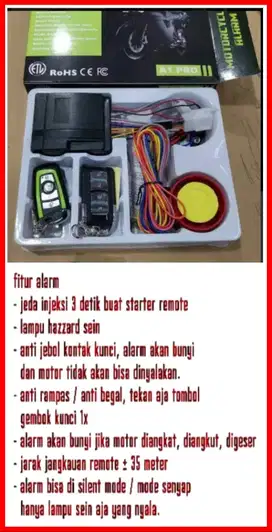 pasang alarm remote nmax aerox beat vario gear m3 freego Xride genio