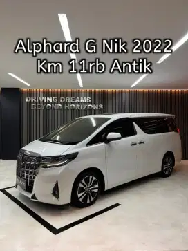 Toyota Alphard 2.5 G TSS ATPM 2022 Putih B8LEN Pilot Seat Km11rb