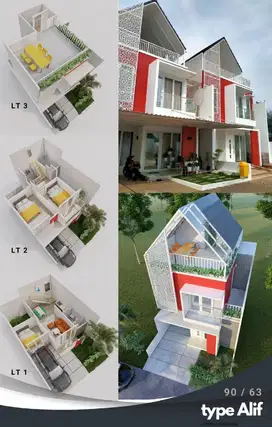 Rumah Mewah 3 Lantai di Cibubur hanya 1,2 M, Cicil 5 Tahun Tanpa Bunga